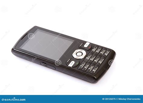 black mobile phone stock image image  mobility screen