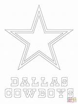 Cowboys Dallas Coloring Print Pages Logo sketch template