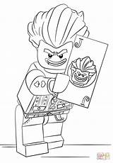 Joker Coloring Lego Pages Popular sketch template