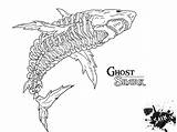 Shark Great Coloring Pages Ghost Baby Scary Deviantart Drawing Printable Color Sykes Getcolorings Getdrawings Print Head sketch template