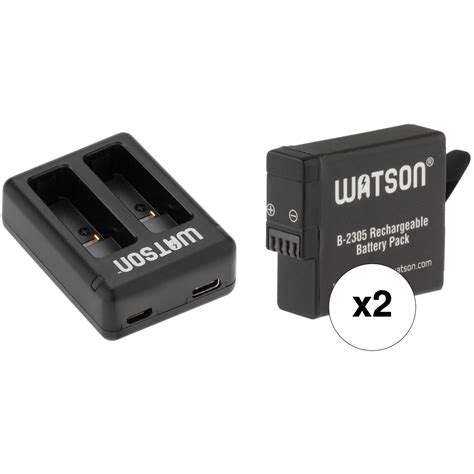 watson mini duo charger kit    batteries  gopro hero