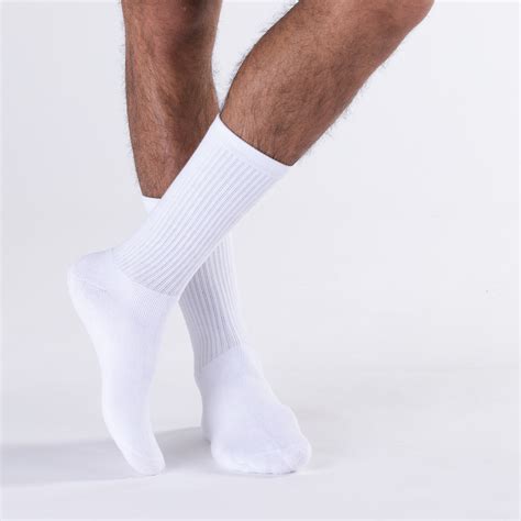 mens crew socks  pack white journeys