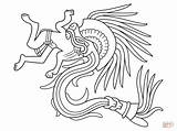 Quetzalcoatl Azteca Aztecas Aztec Dioses Aztecs Supercoloring Imperio Serpent Azteken Maya Gott Feathered sketch template