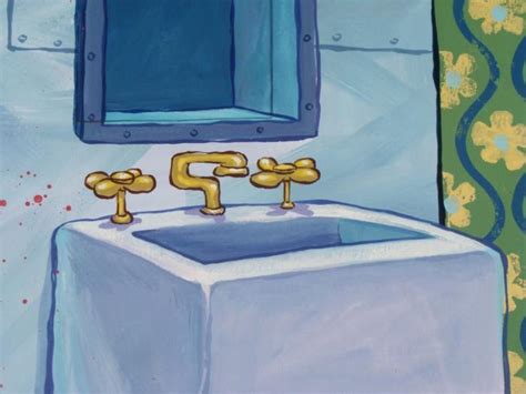 Cel Bathroom Background Spongebob Original Animation