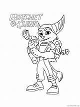 Ratchet Clank Coloring4free Quack Asd2 sketch template