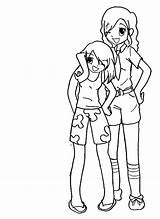 Coloring Pages Friends Two Girls Friend Taking Anime Drawing Forever Whenever Perspective Point Getcolorings Color Printable Building Getdrawings Print Template sketch template