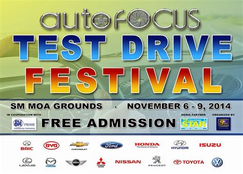 test drive festival    auto focus pre christmas test drive festival slated november