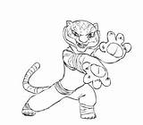 Fu Kung Coloring Pages Panda Visit Po sketch template