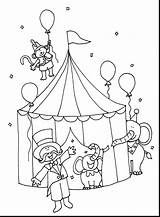 Pages Circus Coloring Carnival Getdrawings Lion sketch template