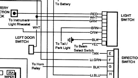 solved    headlight switch wiring diagram   fixya