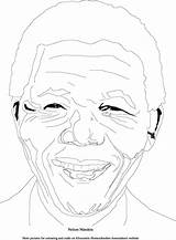 Mandela Colouring Friendly Return sketch template