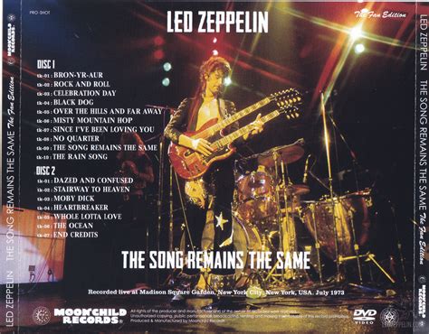 led zeppelin the song remains the same the fan edition 2dvd giginjapan