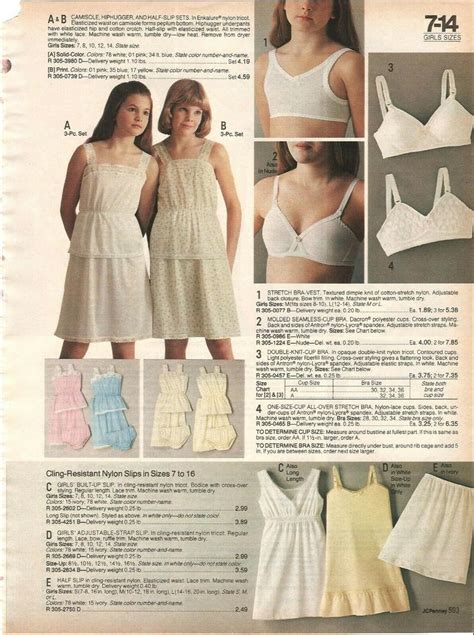 80 s vintage catalog girls teen panties bras underwear photo pages ads