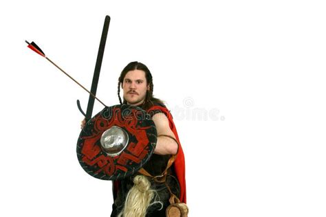 medieval man stock photo image  fight male arrow