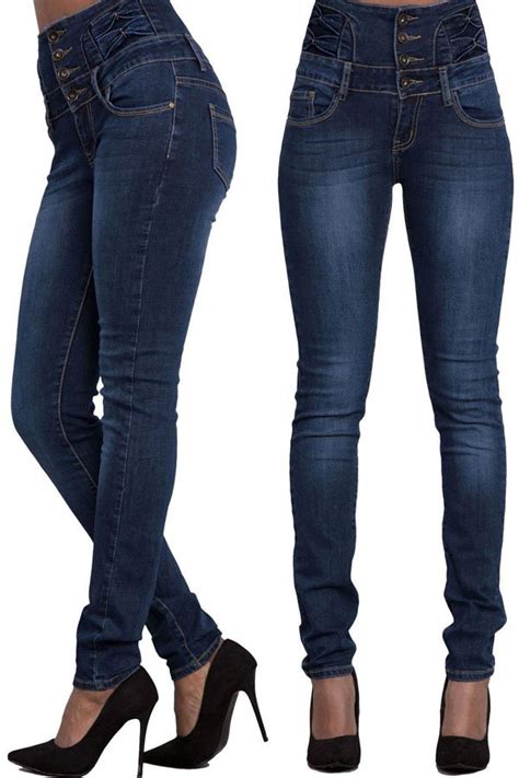 hualong plus size skinny super high waisted jeans online