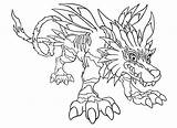 Greymon Coloring Pages sketch template