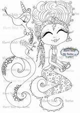 Besties Unicorn Magical Tm Enchanted Scan0004 Digi Stamp Instant Dolls Coloring Pages sketch template