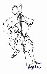 Cello Drawing Fiddle Getdrawings Drawings Paintingvalley sketch template