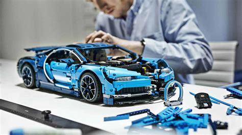 lego technic bugatti chiron revealed   pieces including movable engine parts