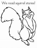 Squirrel Coloring Pages Printable Squirrels Drawing Template Funny Happy Clipart Kids Cute Cartoon Nice Clip Nuts Squirell Print Preschool Cliparts sketch template