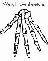 Coloring Ray Bones Hand Bone Kids Pages Skeleton Skeletal System Scary Drawing Printable Handprint Clipart Skeletons Cliparts Twisty Human Noodle sketch template
