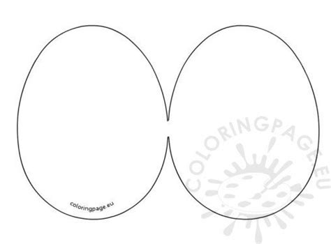 easter egg card template coloring page