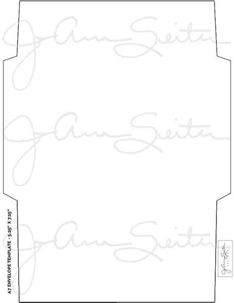 envelope template  size simple envelope pattern joanna seiter