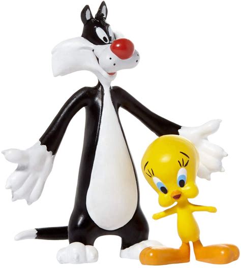 looney tunes tweety sylvester bendable action figures