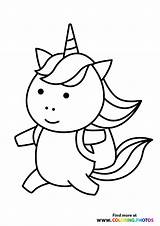 Unicorn Backpack Unicorns sketch template