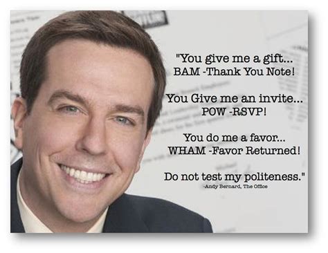 andy bernard office quotes  office show office humor