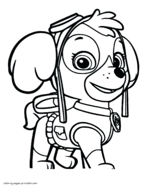 paw patrol printables coloring page everest colouring printable