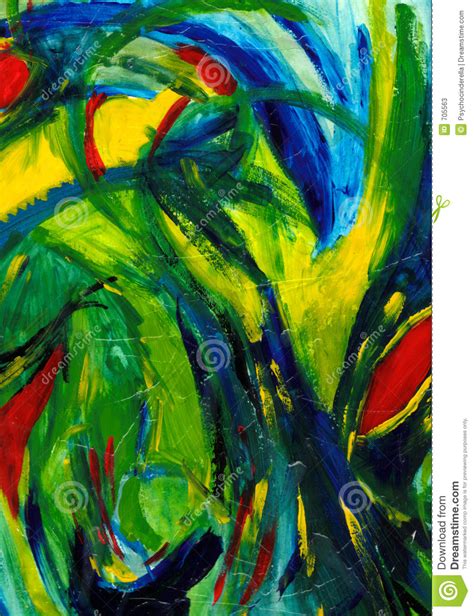 Abstract Art Hand Painted Stock Illustration