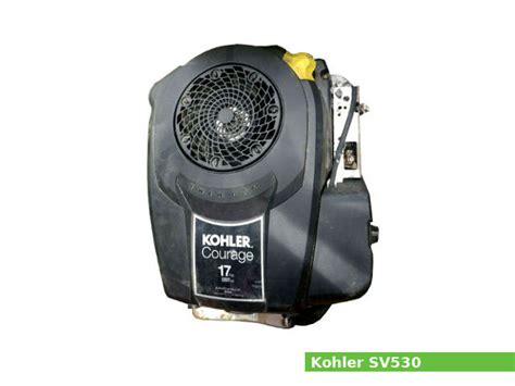 kohler courage sv  hp engine specs service data wersisnet