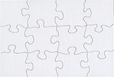 piece jigsaw puzzle template   puzzle pieces template