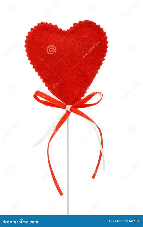 valentines heart   stick stock photography image