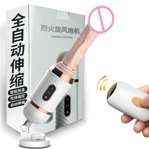 wireless remote control automatic sex machine telescopic dildo