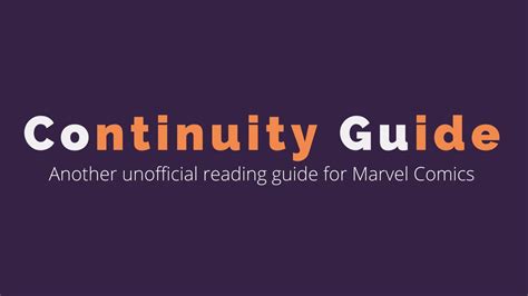 continuity guide