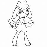 Riolu Cartonionline Pokémon Colorare Disegni Mamoswine Generazione sketch template