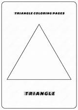 Coloring Pages Triangle Geometric Shapes Basic sketch template