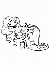 Coloring Pages Pony Princess Little Cadence Celestia Baby Printable Bubakids Getcolorings Ads Google Cartoon Getdrawings Kids sketch template