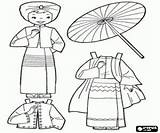 Myanmar Colorir Ubieranki Vestir Bonecas Kolorowanki Gra Lalka Birma Pesquisa Gry Costume sketch template