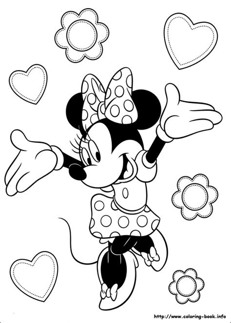 girl  minnie mouse coloring pages print color craft