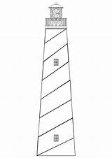 Leuchtturm Faro Ausmalen Vuurtorens Simple Ausmalbild Hatteras Vuurtoren sketch template