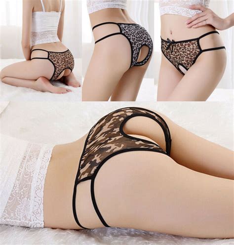 sexy woman crotchless panties g string briefs thong lingerie knickers