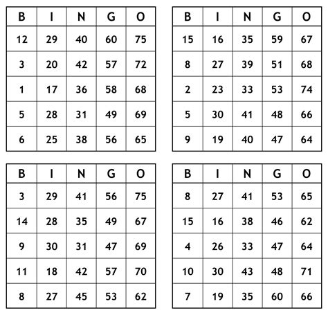 printable bingo cards  numbers   bingo baker  thousands