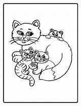 Coloring Kitten Pages Baby Printable Cute Print sketch template