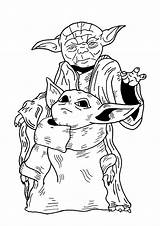 Yoda Coloring Wars Star Baby Pages Jedi Master Print Powerful Trainer Yet Order Small Color sketch template