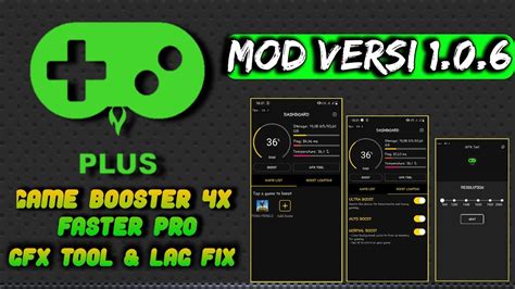 game booster  faster pro mod full unlock  youtube