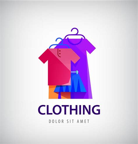 logotipo de ropa vectorial tienda en linea icono de la moda