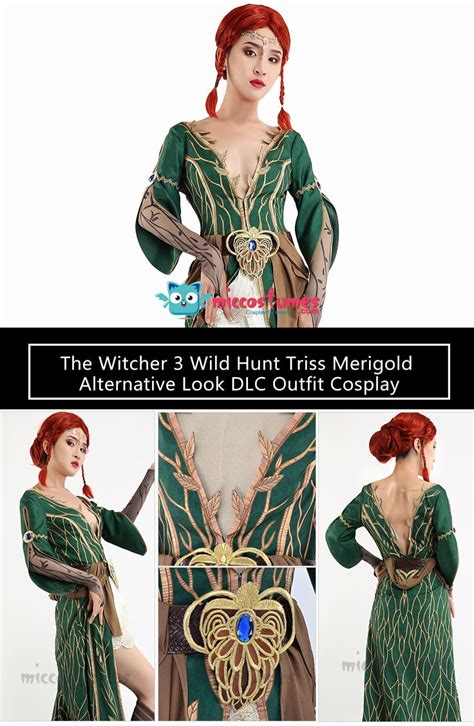 triss merigold dress the witcher 3 wild hunt cosplay robe for sale
